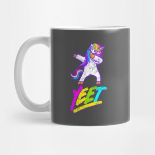 Yeet! it's a dabbing rainbow unicorn Mug